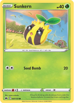 Sunkern single card from Pokemon TCG
