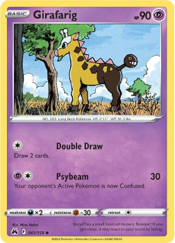 Girafarig single card from Pokemon TCG