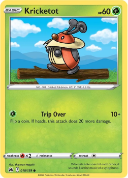 Kricketot single card from Pokemon TCG