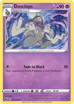 Dusclops single card from Pokemon TCG