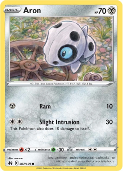 Aron single card from Pokemon TCG