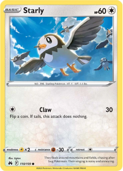 Starly single card from Pokemon TCG