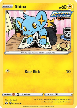 Shinx single card from Pokemon TCG