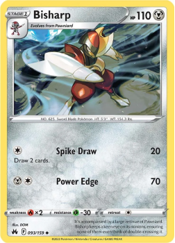 Bisharp single card from Pokemon TCG