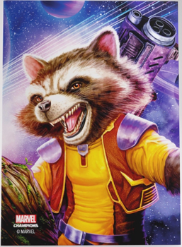 Gamegenic Marvel Champions Fine Art Sleeves Rocket Raccoon