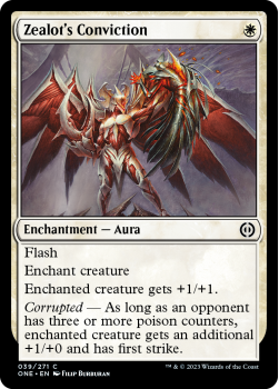 Zealot's Conviction : 039/271 Phyrexia: All Will Be One - Magic the Gathering Single Card