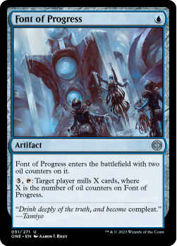 Font of Progress (FOIL) : 051/271 Phyrexia: All Will Be One - Magic the Gathering Single Card