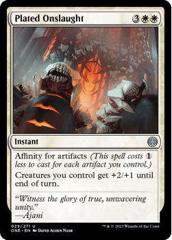 Plated Onslaught (FOIL) : 029/271 Phyrexia: All Will Be One - Magic the Gathering Single Card