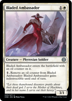 Bladed Ambassador (FOIL) : 005/271 Phyrexia: All Will Be One - Magic the Gathering Single Card