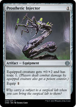 Prosthetic Injector (FOIL) : 239/271 Phyrexia: All Will Be One - Magic the Gathering Single Card