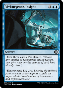 Vivisurgeon's Insight (FOIL) : 077/271 Phyrexia: All Will Be One - Magic the Gathering Single Card