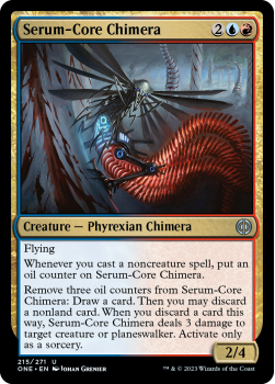 Serum-Core Chimera (FOIL) : 215/271 Phyrexia: All Will Be One - Magic the Gathering Single Card