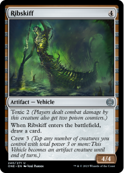 Ribskiff (FOIL) : 240/271 Phyrexia: All Will Be One - Magic the Gathering Single Card