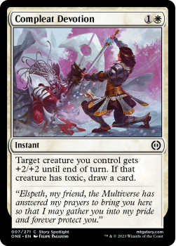 Compleat Devotion (FOIL) : 007/271 Phyrexia: All Will Be One - Magic the Gathering Single Card