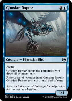 Gitaxian Raptor (FOIL) : 053/271 Phyrexia: All Will Be One - Magic the Gathering Single Card