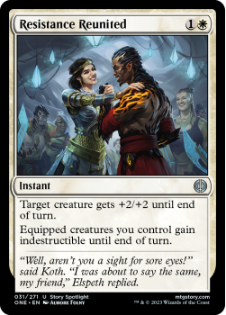 Resistance Reunited (FOIL) : 031/271 Phyrexia: All Will Be One - Magic the Gathering Single Card