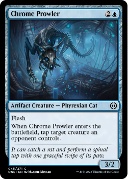 Chrome Prowler (FOIL) : 045/271 Phyrexia: All Will Be One - Magic the Gathering Single Card