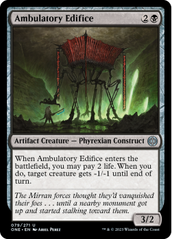 Ambulatory Edifice (FOIL) : 079/271 Phyrexia: All Will Be One - Magic the Gathering Single Card