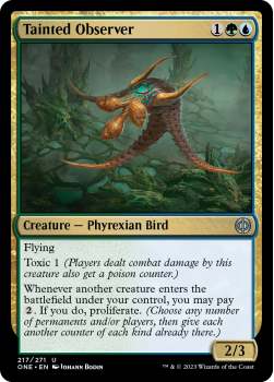 Tainted Observer (FOIL) : 217/271 Phyrexia: All Will Be One - Magic the Gathering Single Card