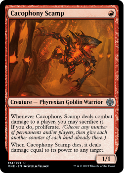 Cacophony Scamp : 124/271 Phyrexia: All Will Be One - Magic the Gathering Single Card