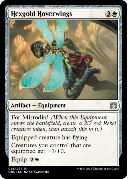 Hexgold Hoverwings (FOIL) : 014/271 Phyrexia: All Will Be One - Magic the Gathering Single Card