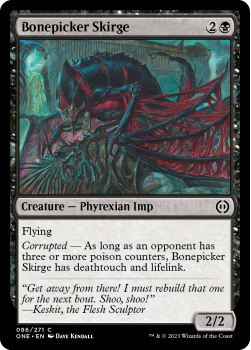 Bonepicker Skirge (FOIL) : 086/271 Phyrexia: All Will Be One - Magic the Gathering Single Card