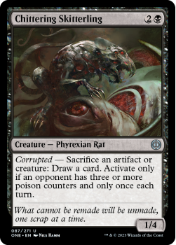 Chittering Skitterling (FOIL) : 087/271 Phyrexia: All Will Be One - Magic the Gathering Single Card