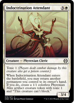 Indoctrination Attendant (FOIL) : 016/271 Phyrexia: All Will Be One - Magic the Gathering Single Card