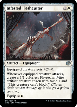 Infested Fleshcutter (FOIL) : 017/271 Phyrexia: All Will Be One - Magic the Gathering Single Card