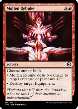 Molten Rebuke (FOIL) : 141/271 Phyrexia: All Will Be One - Magic the Gathering Single Card