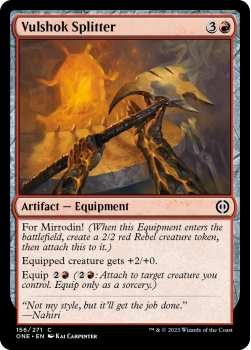 Vulshok Splitter (FOIL) : 156/271 Phyrexia: All Will Be One - Magic the Gathering Single Card