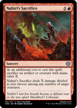 Nahiri's Sacrifice (FOIL) : 142/271 Phyrexia: All Will Be One - Magic the Gathering Single Card