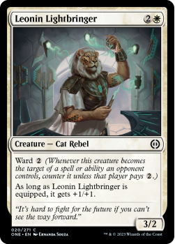 Leonin Lightbringer (FOIL) : 020/271 Phyrexia: All Will Be One - Magic the Gathering Single Card