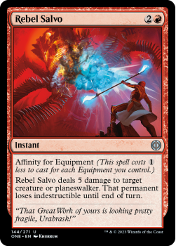 Rebel Salvo (FOIL) : 144/271 Phyrexia: All Will Be One - Magic the Gathering Single Card