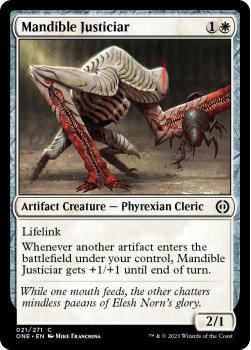 Mandible Justiciar (FOIL) : 021/271 Phyrexia: All Will Be One - Magic the Gathering Single Card