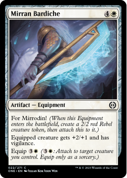 Mirran Bardiche (FOIL) : 022/271 Phyrexia: All Will Be One - Magic the Gathering Single Card