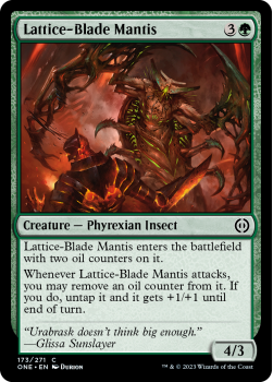 Lattice-Blade Mantis : 173/271 Phyrexia: All Will Be One - Magic the Gathering Single Card
