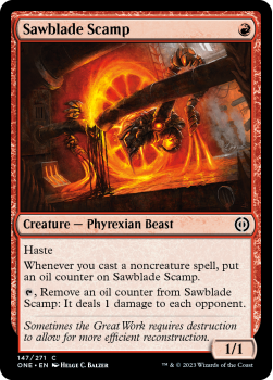 Sawblade Scamp (FOIL) : 147/271 Phyrexia: All Will Be One - Magic the Gathering Single Card