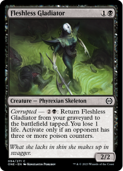 Fleshless Gladiator (FOIL) : 094/271 Phyrexia: All Will Be One - Magic the Gathering Single Card
