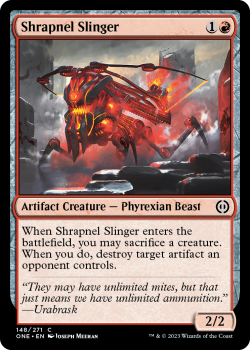 Shrapnel Slinger (FOIL) : 148/271 Phyrexia: All Will Be One - Magic the Gathering Single Card