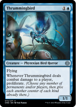Thrummingbird (FOIL) : 072/271 Phyrexia: All Will Be One - Magic the Gathering Single Card