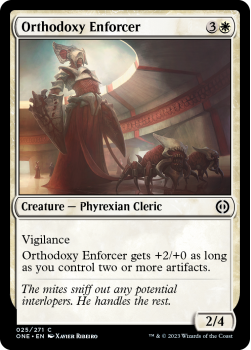 Orthodoxy Enforcer (FOIL) : 025/271 Phyrexia: All Will Be One - Magic the Gathering Single Card