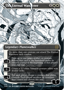 The Eternal Wanderer (BORDERLESS) : 335 Phyrexia: All Will Be One - Magic the Gathering Single Card