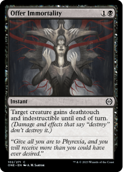 Offer Immortality : 102/271 Phyrexia: All Will Be One - Magic the Gathering Single Card
