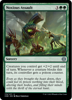 Noxious Assault (FOIL) : 176/271 Phyrexia: All Will Be One - Magic the Gathering Single Card