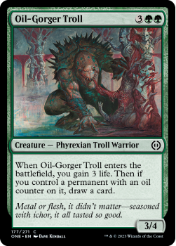 Oil-Gorger Troll (FOIL) : 177/271 Phyrexia: All Will Be One - Magic the Gathering Single Card