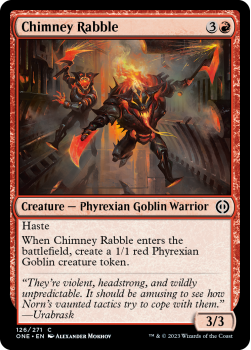 Chimney Rabble (FOIL) : 126/271 Phyrexia: All Will Be One - Magic the Gathering Single Card
