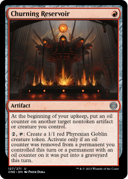 Churning Reservoir (FOIL) : 127/271 Phyrexia: All Will Be One - Magic the Gathering Single Card