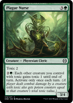 Plague Nurse (FOIL) : 179/271 Phyrexia: All Will Be One - Magic the Gathering Single Card