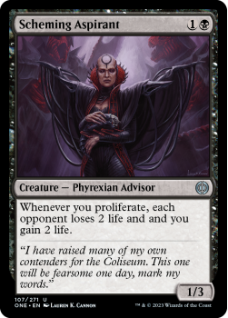 Scheming Aspirant (FOIL) : 107/271 Phyrexia: All Will Be One - Magic the Gathering Single Card